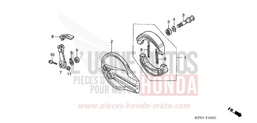 REAR BRAKE PANEL CRF230F8 de 2008